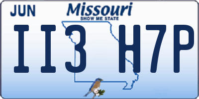 MO license plate II3H7P
