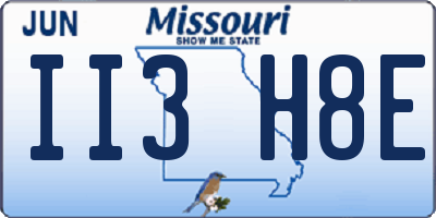 MO license plate II3H8E