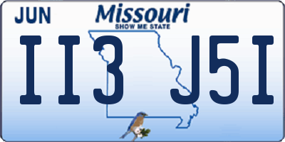 MO license plate II3J5I