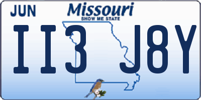 MO license plate II3J8Y