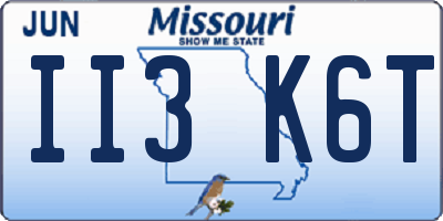 MO license plate II3K6T