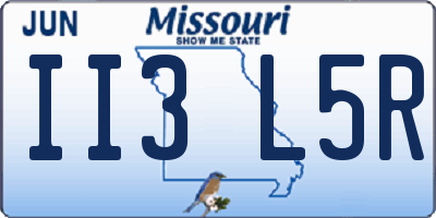 MO license plate II3L5R