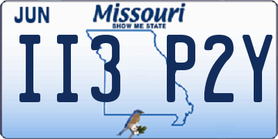 MO license plate II3P2Y