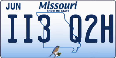 MO license plate II3Q2H