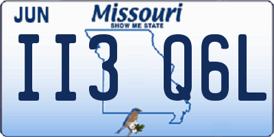 MO license plate II3Q6L