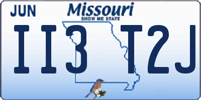 MO license plate II3T2J