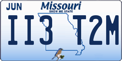 MO license plate II3T2M