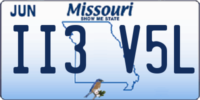 MO license plate II3V5L