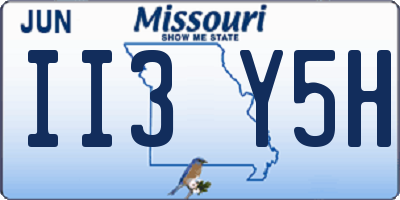 MO license plate II3Y5H
