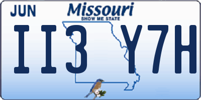 MO license plate II3Y7H