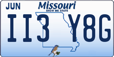 MO license plate II3Y8G