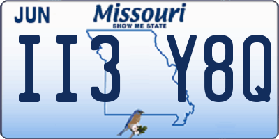 MO license plate II3Y8Q