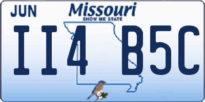MO license plate II4B5C