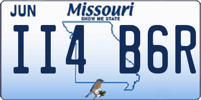 MO license plate II4B6R