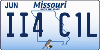 MO license plate II4C1L