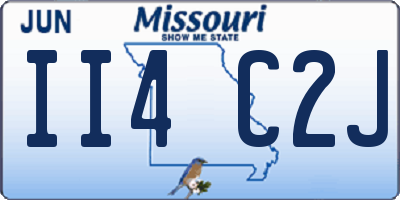 MO license plate II4C2J