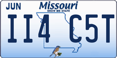 MO license plate II4C5T