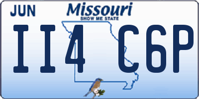 MO license plate II4C6P