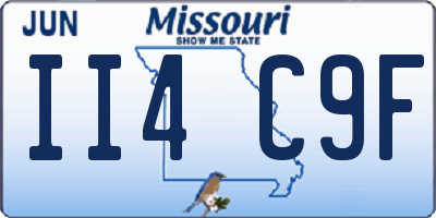 MO license plate II4C9F