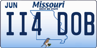 MO license plate II4D0B