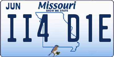 MO license plate II4D1E