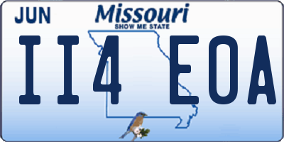 MO license plate II4E0A