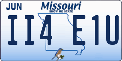 MO license plate II4E1U