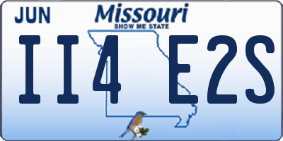 MO license plate II4E2S