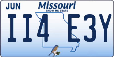 MO license plate II4E3Y