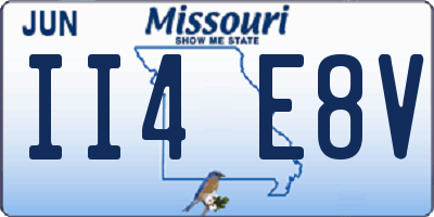 MO license plate II4E8V