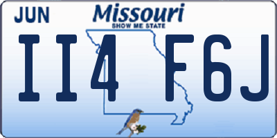 MO license plate II4F6J