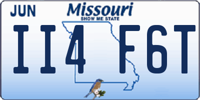 MO license plate II4F6T