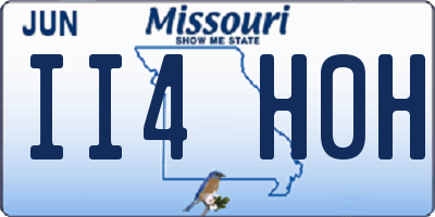 MO license plate II4H0H