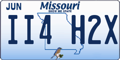 MO license plate II4H2X