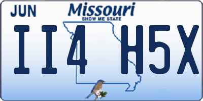 MO license plate II4H5X