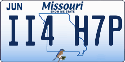 MO license plate II4H7P