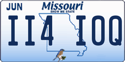 MO license plate II4I0Q