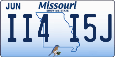 MO license plate II4I5J