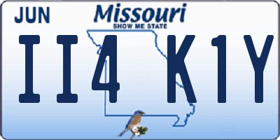 MO license plate II4K1Y