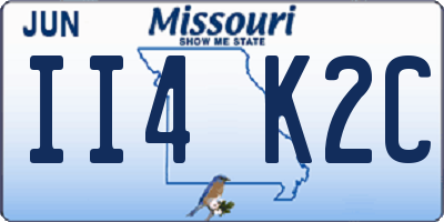 MO license plate II4K2C
