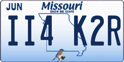 MO license plate II4K2R