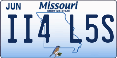 MO license plate II4L5S