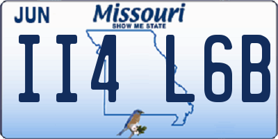 MO license plate II4L6B