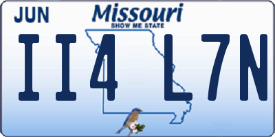 MO license plate II4L7N