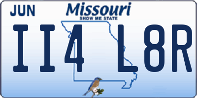 MO license plate II4L8R