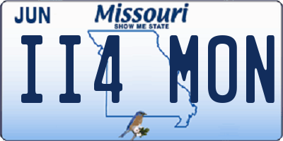 MO license plate II4M0N