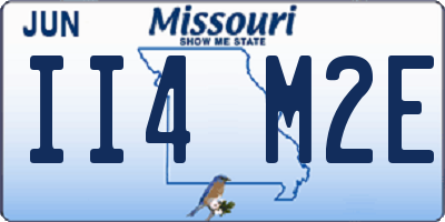 MO license plate II4M2E