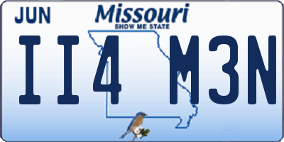 MO license plate II4M3N