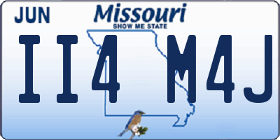 MO license plate II4M4J