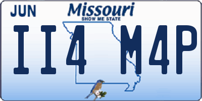 MO license plate II4M4P